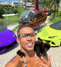 Carregar imagem no visualizador da galeria, Óculos Buzeira Crosslink Meio Aro Nylon Haste Removivel