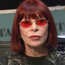 Carregar imagem no visualizador da galeria, Oculos Rita Lee Vermelho Oval Metal