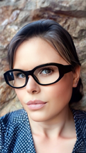 Carregar imagem no visualizador da galeria, Oculos Para Grau Preto Grossa Minimalista Classudo