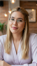 Carregar imagem no visualizador da galeria, Oculos Virginia Rose Gold Metal Oval Pequeno
