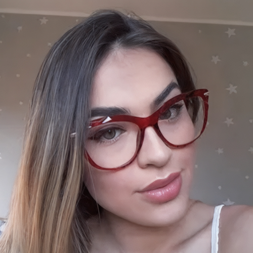 Armação Vermelha Gatinha 3D Cristal Grande Haste Vermelha - OFGGATVO1