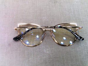 Oculos De Grau Haste Botinha Dourado Grande Sapatinho