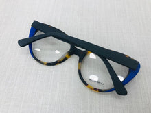 Carregar imagem no visualizador da galeria, Oculos de grau Feminino Tartaruga Onça Detalhe Azul Lindo