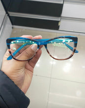 Carregar imagem no visualizador da galeria, Oculos Feminino Azul Petroleo Cor Exclusiva Tamanho 54