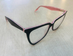 Oculos Geométrico Grande Moderno Preto Acetato
