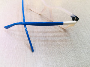 Oculos Exclusivo Azul Royal Top em Acetato Design Moderno