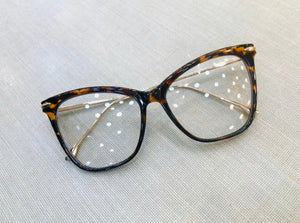 Oculos armação de grau gatinho tartaruga feminino grande - OFGGATTA1