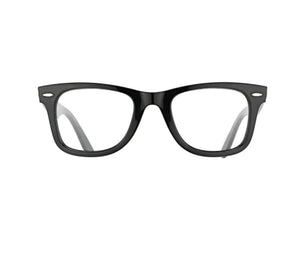 Óculos de grau wayfarer preto resistente Unissex - OMGQUAPO8