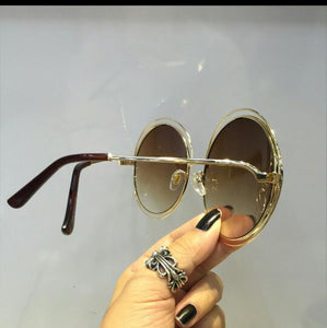 Oculos de sol redondo grande Carlina