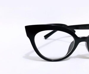 Oculos de grau gatinho preto grande Blogueira - OFGGATPO15
