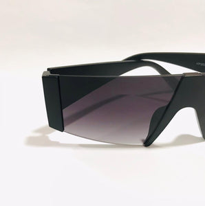 Oculos de sol Preto Mascara Futurista Moderno