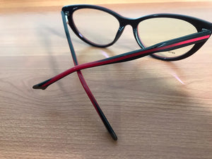 Oculos de grau sapatinho vermelho bordo em acetato - OFGGATVN1