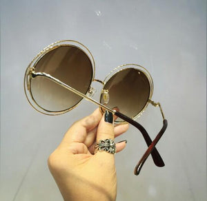Oculos de sol redondo grande Carlina