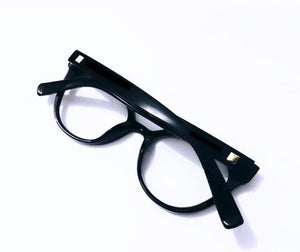 Oculos de grau gatinho preto grande Blogueira - OFGGATPO15