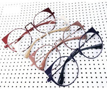 Carregar imagem no visualizador da galeria, Oculos feminino redondo gatinho metal grande vermelho - OFGGATVO11