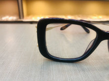 Carregar imagem no visualizador da galeria, Oculos Luxo quadrado preto grande haste dupla dourada - OFGQUAPO11