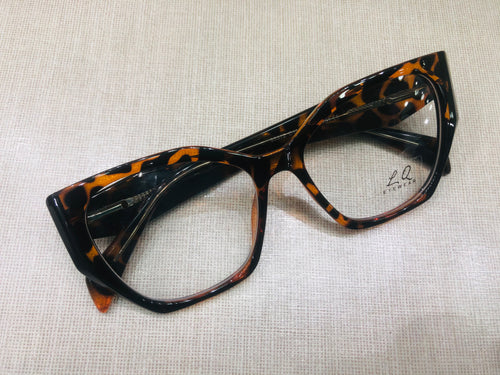 Oculos de grau Tartaruga Geometrico Haste Grossa Exclusivo