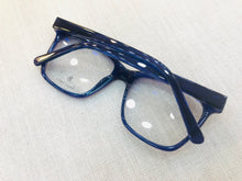 Carregar imagem no visualizador da galeria, Oculos de grau quadrado grande azul escuro - OFGQUAAL1