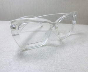 Armação de grau transparente Quadrada Grande Oculos de novela