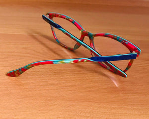 Oculos de grau feminino verde quadrado acetato resistente - OFGQUAVE1