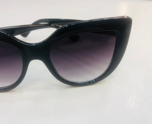 Óculos de sol feminino preto gatinho clássico Luxo - OFSGATPO4