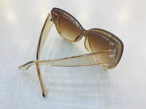 Oculos de sol Borboleta transparente Grande Glamour