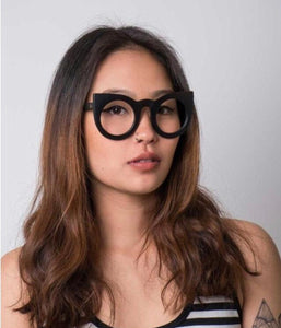 Oculos Proprio Para Grau Gatinho Bem Grande Preto Blogueira