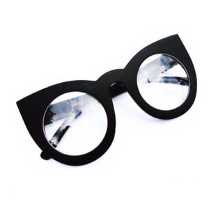 Oculos Proprio Para Grau Gatinho Bem Grande Preto Blogueira