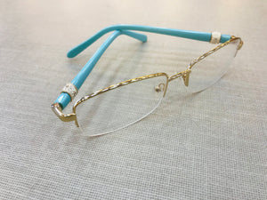 Óculos De Grau Para Leitura Azul Tiffany Multifocal