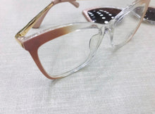 Carregar imagem no visualizador da galeria, Oculos De Grau Clipon 2 EM 1 Nude Transparente Quadrado Lindo