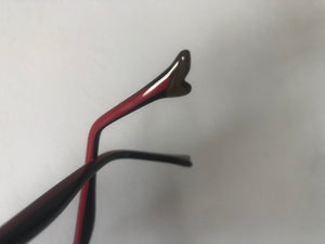 Oculos de grau sapatinho vermelho bordo em acetato - OFGGATVN1