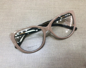 Óculos de grau feminino nude sapatinho grande FE901 - OFGGATNE7