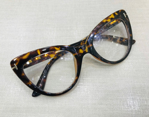 Oculos De Grau Gatinho Oncinha Retro Marrom exclusivo - OFGGATOA1
