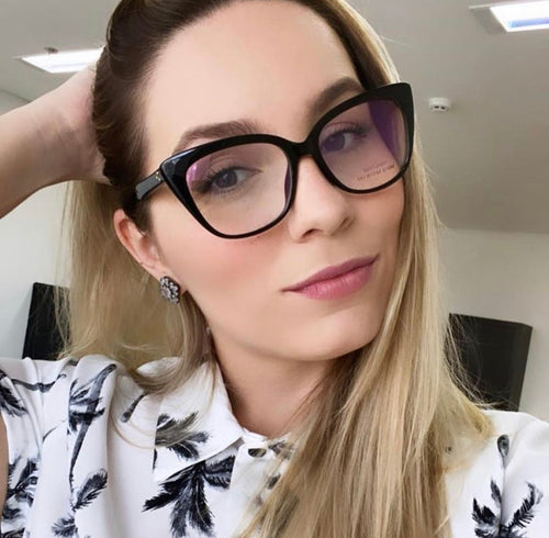 Armação oculos de grau quadrado Preto grosso - OFGQUAPO2