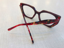 Carregar imagem no visualizador da galeria, Óculos De Grau gatinho Vermelho bordo em Acetato - OFGGATVO7