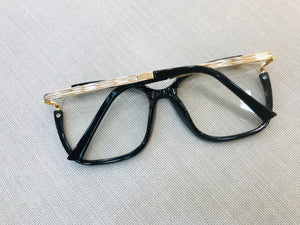 Oculos de grau armação feminina quadrada preta - OFGQUAPO5