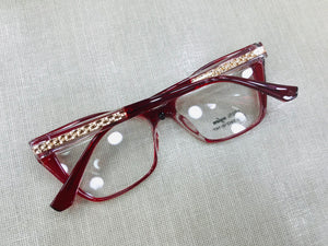 Armação vermelha oculos de Grau feminino Exclusivo classica - OFGGATVO10