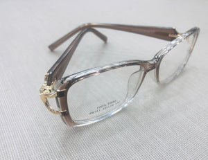 Óculos De Grau para leitura duas cores Cinza e Transparente Degrade