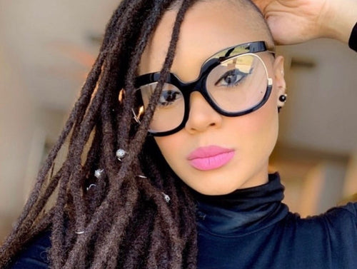 Oculos de Grau Preto Grande Vazado Exclusivo