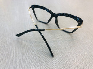 Oculos armação de grau preto Cristal 3D - OFGGATPO6