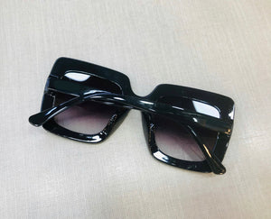 Óculos de Sol Degrade Quadrado com Stras Luxo