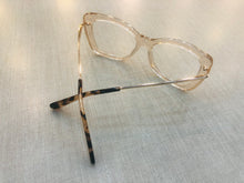 Carregar imagem no visualizador da galeria, Oculos armação De Grau Transparente Dourada Quadrado