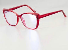 Carregar imagem no visualizador da galeria, Óculos armação de grau vermelho feminino cristal exclusivo - OFGGATVO4