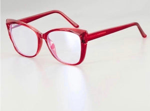 Óculos armação de grau vermelho feminino cristal exclusivo - OFGGATVO4