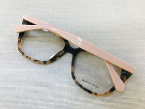 Oculos de grau tartaruga com hastes rose classico lindo - OGFGATTA5