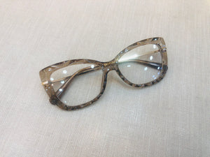 Oculos De Grau transparente cinza Cristal grande quadrada OFGQUACA2