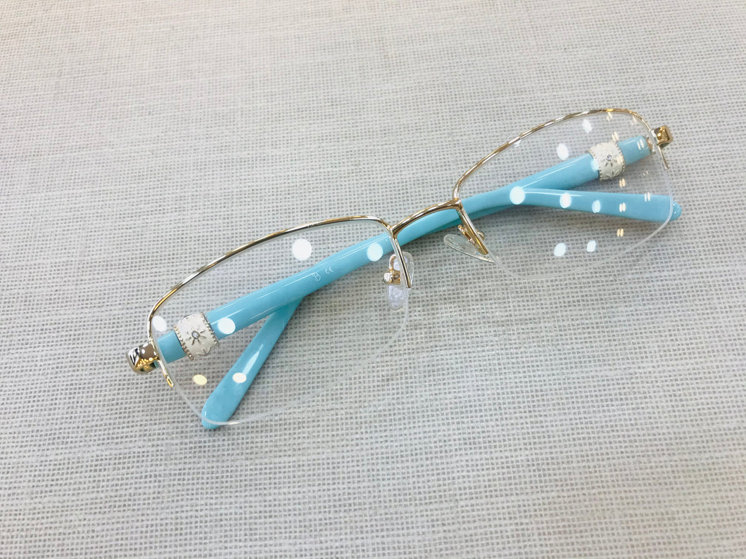 Óculos De Grau Para Leitura Azul Tiffany Multifocal