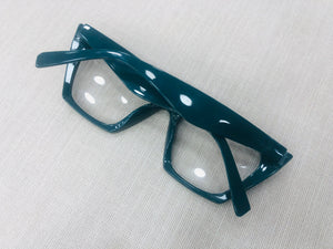 Oculos Gatinho Verde escuro Grande Retro Proprio para Grau
