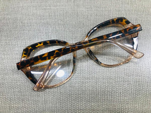 Oculos de grau Grande tartaruga Transparente Exclusivo