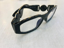 Carregar imagem no visualizador da galeria, Oculos Leitura Preto Haste Grossa Retro Armação De Grau
